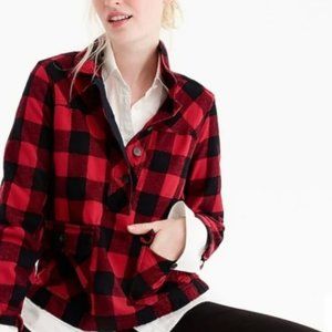 J.Crew Buffalo Plaid Pullover Shacket